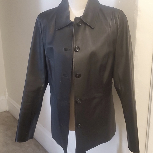 Croft & Barrow Leather Jacket - Picture 3 of 10